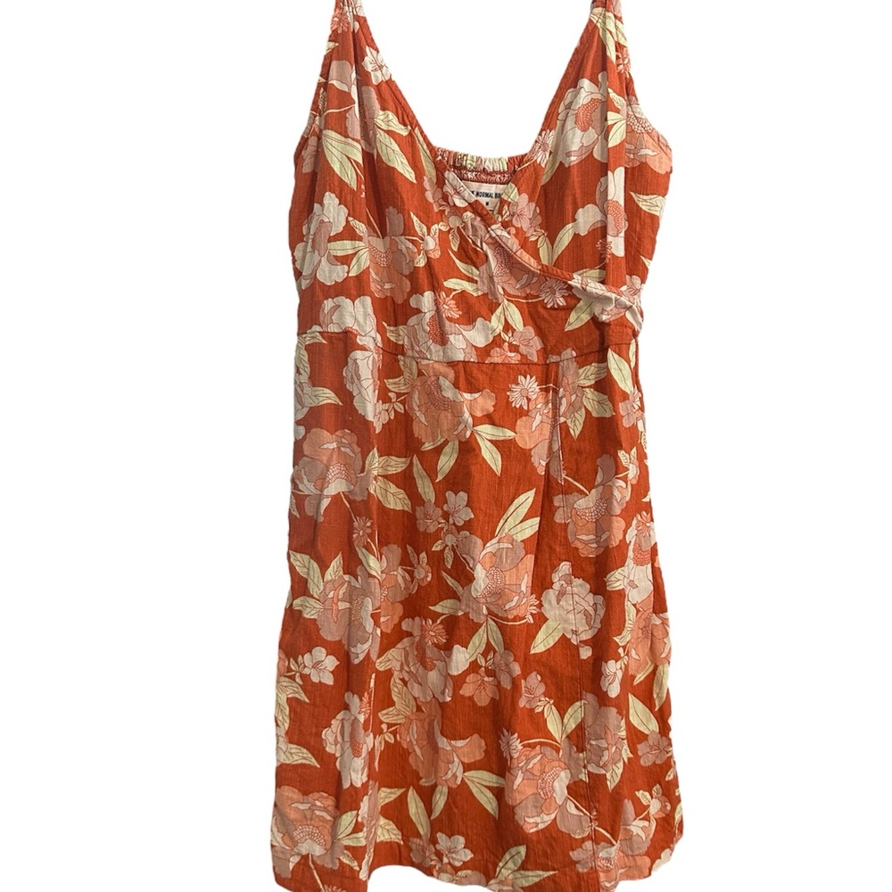The Normal Brand Sonoran Slub Surplice Tank Dress Women’s Size Medium